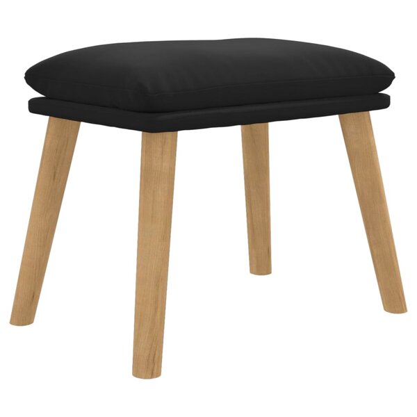 vidaXL Repose-pied Noir 45x29 5x35 cm Velours