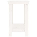 vidaXL Banc de travail Blanc 80x50x80 cm Bois de pin massif