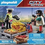 PLAYMOBIL - 70775 - Ouvrier et douaniere