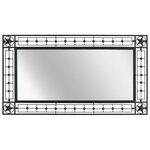 vidaXL Miroir mural Rectangulaire 60 x 110 cm Noir