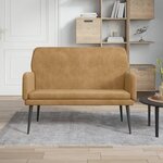 vidaXL Banc Marron 108x79x79 cm Velours