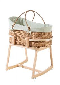 Ensemble Moses : Basket plus pied tissu pistache
