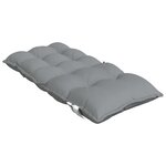 vidaXL Coussins de chaise à dossier bas lot de 2 gris tissu oxford