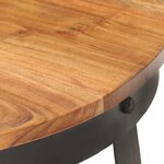 vidaXL Table basse Ø68x43 cm Bois d'acacia solide