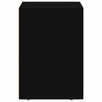 vidaXL Table de chevet Noir 29 5 x 33 5 x 50 cm Bois d'ingénierie