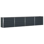 vidaXL Jardinière Anthracite 480 x 50 x 45 cm Acier galvanisé
