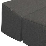 vidaXL Canapé-lit pliable Gris foncé 200 x 70 x 15 cm Tissu