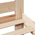 vidaXL Cadre de lit sans matelas 180x200 cm bois massif de pin