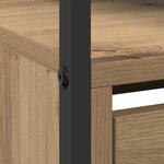 vidaXL Armoire à Chaussures chêne artisanal 100 x 34 x 112 cm
