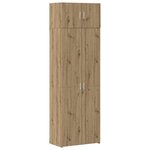vidaXL Armoire de rangement 3 Pièces Chêne artisanal