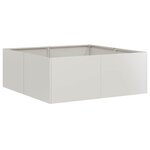 vidaXL Jardinière 80x80x30 cm acier inoxydable