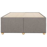vidaXL Cadre de lit sans matelas taupe 120x200 cm tissu