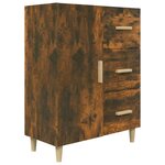 vidaXL Buffet chêne fumé 69 5x34x90 cm bois d'ingénierie