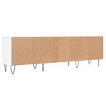 vidaXL Meuble TV blanc 150x30x44 5 cm bois d'ingénierie