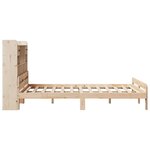 vidaXL Lit bibliothèque sans matelas 150x200 cm bois massif de pin