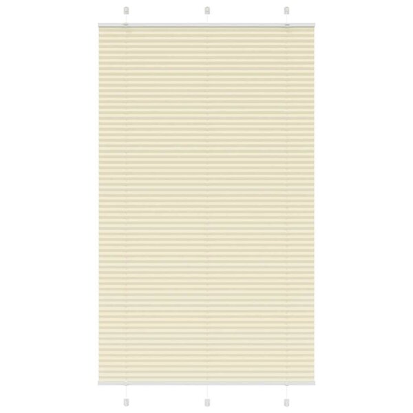 vidaXL Store plissé crème 110x200cm largeur du tissu 109 4cm polyester