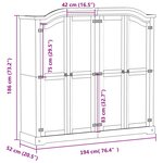 vidaXL Garde-robe Corona 194x52x186 cm bois de pin massif