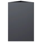 vidaXL Jardinières 2 Pièces anthracite triangulaire 50x43x75 cm acier