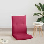 vidaXL Fauteuil de sol ajustable Bordeaux Velours