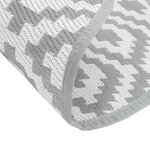 vidaXL Tapis d'extérieur gris Ø200 cm PP