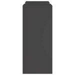 vidaXL Supports pour plantes 2 Pièces Noir 24 x 24 x 55 cm Acier