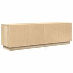 vidaXL Meuble TV avec lumières LED chêne sonoma 160 5x41x50 cm