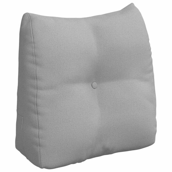 vidaXL Coussin de Dos Gris nuage 45 x 24 x 50 cm tissu