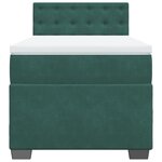 vidaXL Sommier à lattes de lit avec matelas Vert foncé 90x190 cm