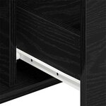Buffet vidaXL Chêne Noir 104x35x70 cm Bois reconstitué