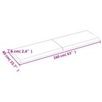 vidaXL Dessus de table marron foncé bois chêne massif traité