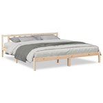 vidaXL Cadre de lit extra long sans matelas 200x210 cm bois massif pin