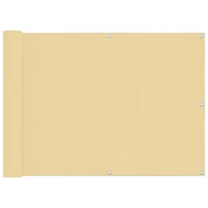 vidaXL Écran de balcon 75 x 200 cm Oxford alu enduit de PU