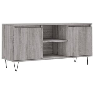 vidaXL Meuble TV sonoma gris 104x35x50 cm bois d'ingénierie
