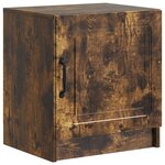 vidaXL Cabinet de chevet Chêne fumé 43 x 34 5 x 47 cm