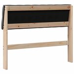vidaXL Tête de lit capitonnée Gris foncé 100 cm Pin massif