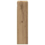 vidaXL Armoire murale de salle de bain Chêne artisan 30 x 16 x 62 5 cm