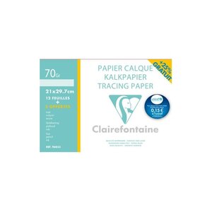 Clairefontaine Papier calque A4 70 g/m2 pack promo