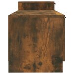 vidaXL Meuble TV Chêne fumé 158 5x36x45 cm Bois d'ingénierie