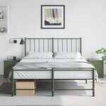 vidaXL Tables de chevet 2 Pièces vert 34 5x39x44 cm acier
