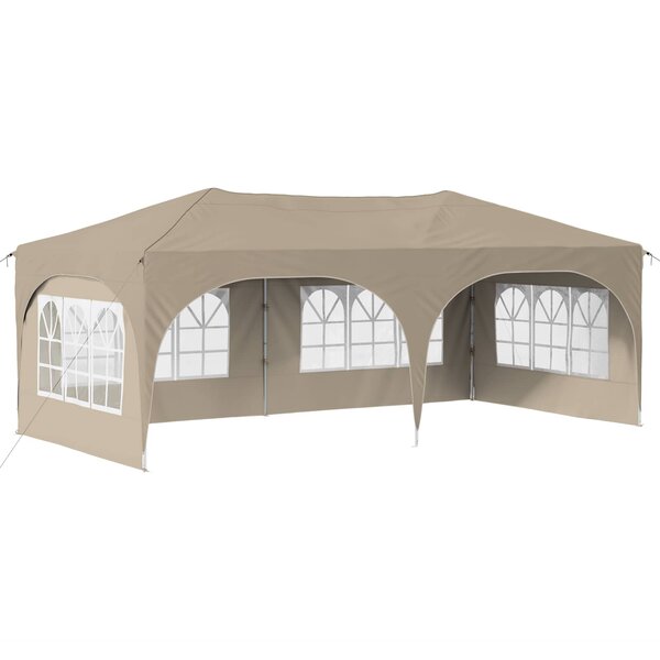 vidaXL Tente de fête pop-up 575 x 288 x 245 cm Crème Tissu Oxford