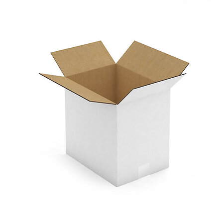 Caisse carton blanche double cannelure raja 31x23x30 cm (lot de 10)