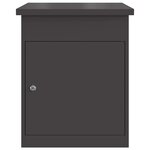 vidaXL Boîte de dépôt de colis Noir 44 x 35 x 59 cm Acier