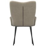 vidaXL Chaises à manger lot de 2 Gris clair Velours