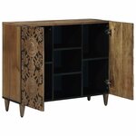 vidaXL Buffet Marron 90 x 33 5 x 75 cm Bois de mangue massif