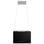 Vidaxl hotte suspendue à lcd tactile 55 cm acier enduit de poudre