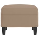 vidaXL Repose-pied Cappuccino 60x50x41 cm Similicuir