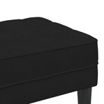 vidaXL Banc Noir 113x57x39 cm en velours