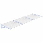 vidaXL Auvent de porte Gris et transparent 297 5x90 cm Polycarbonate
