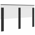 vidaXL Tête de lit Chêne noir 160 cm Bois d'ingénierie