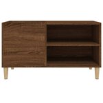 vidaXL Armoire à disques chêne marron 84 5x38x48 cm bois d'ingénierie